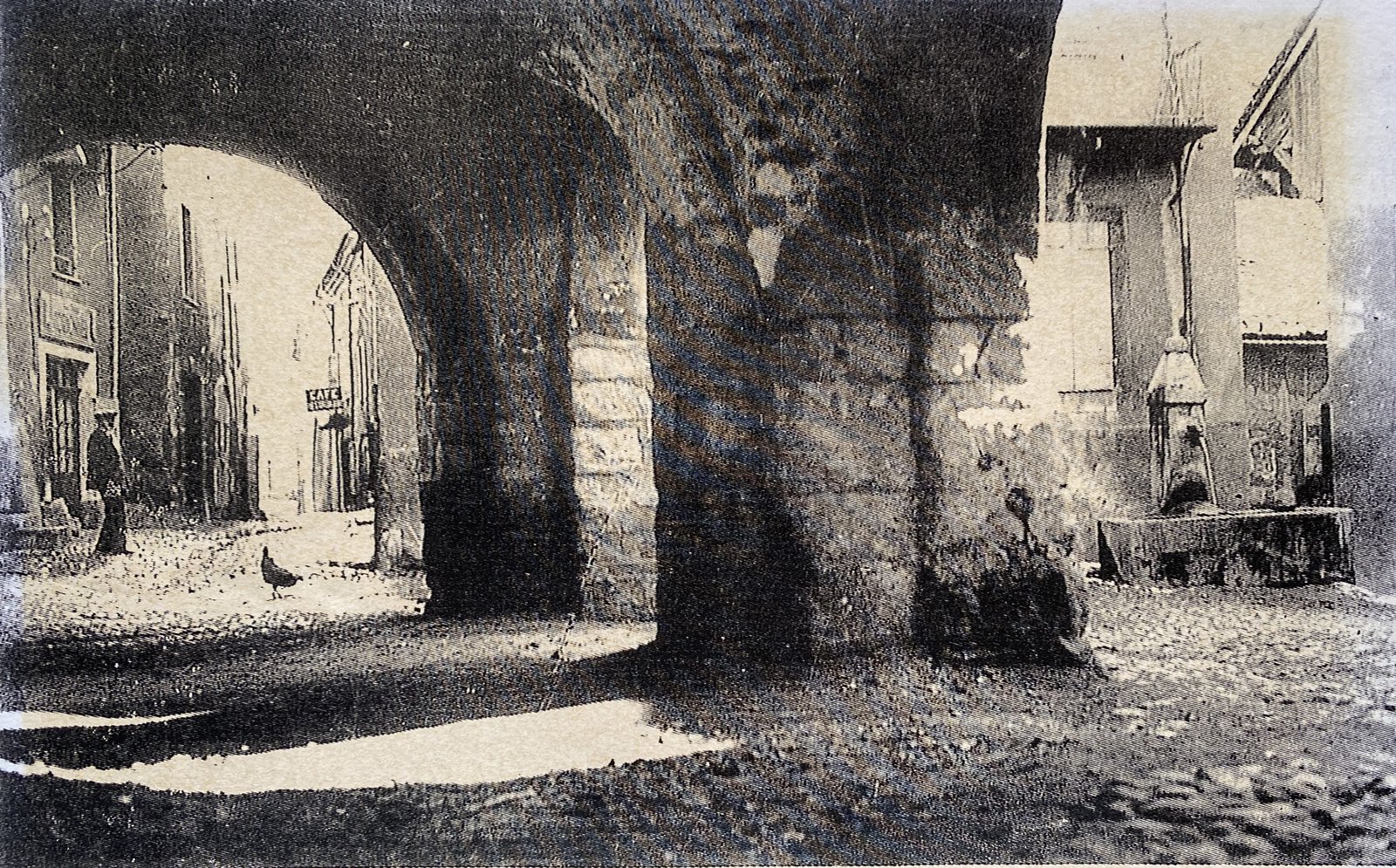 Sous les halles — vue ancienne