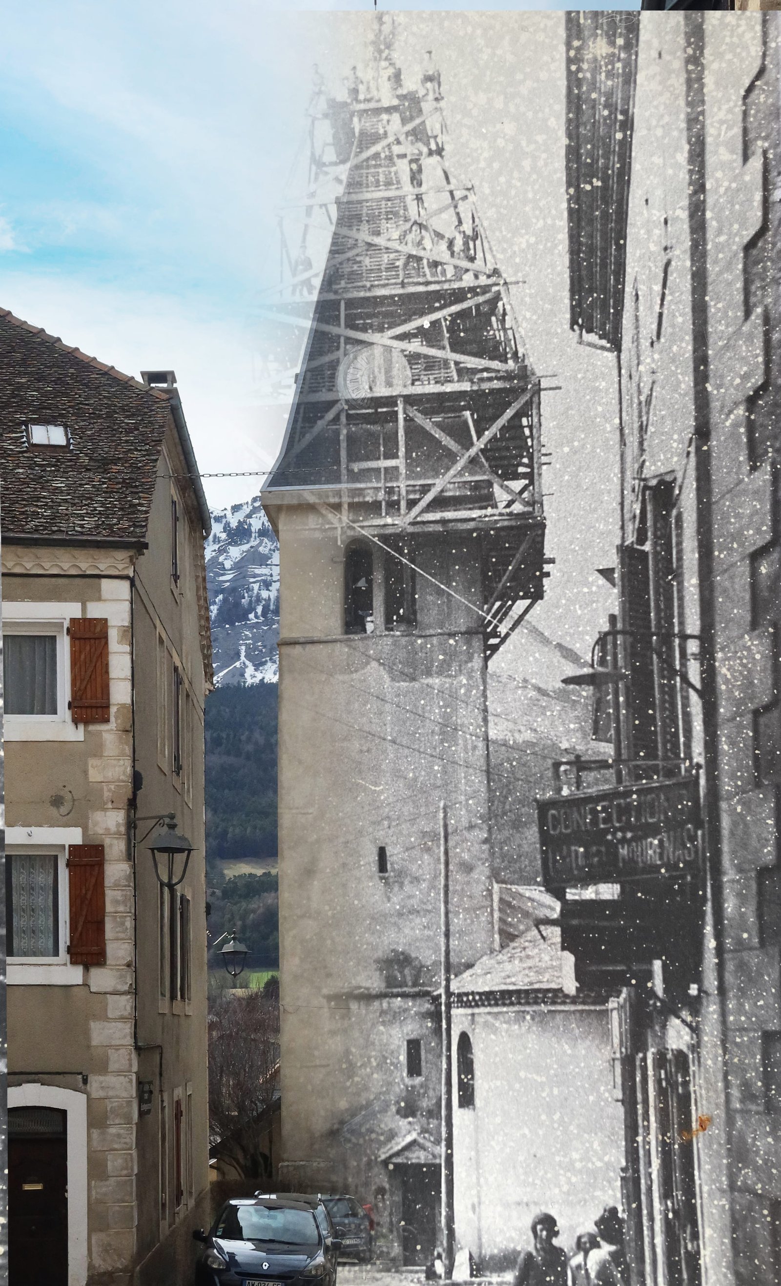 Renovation clochet église — montage
