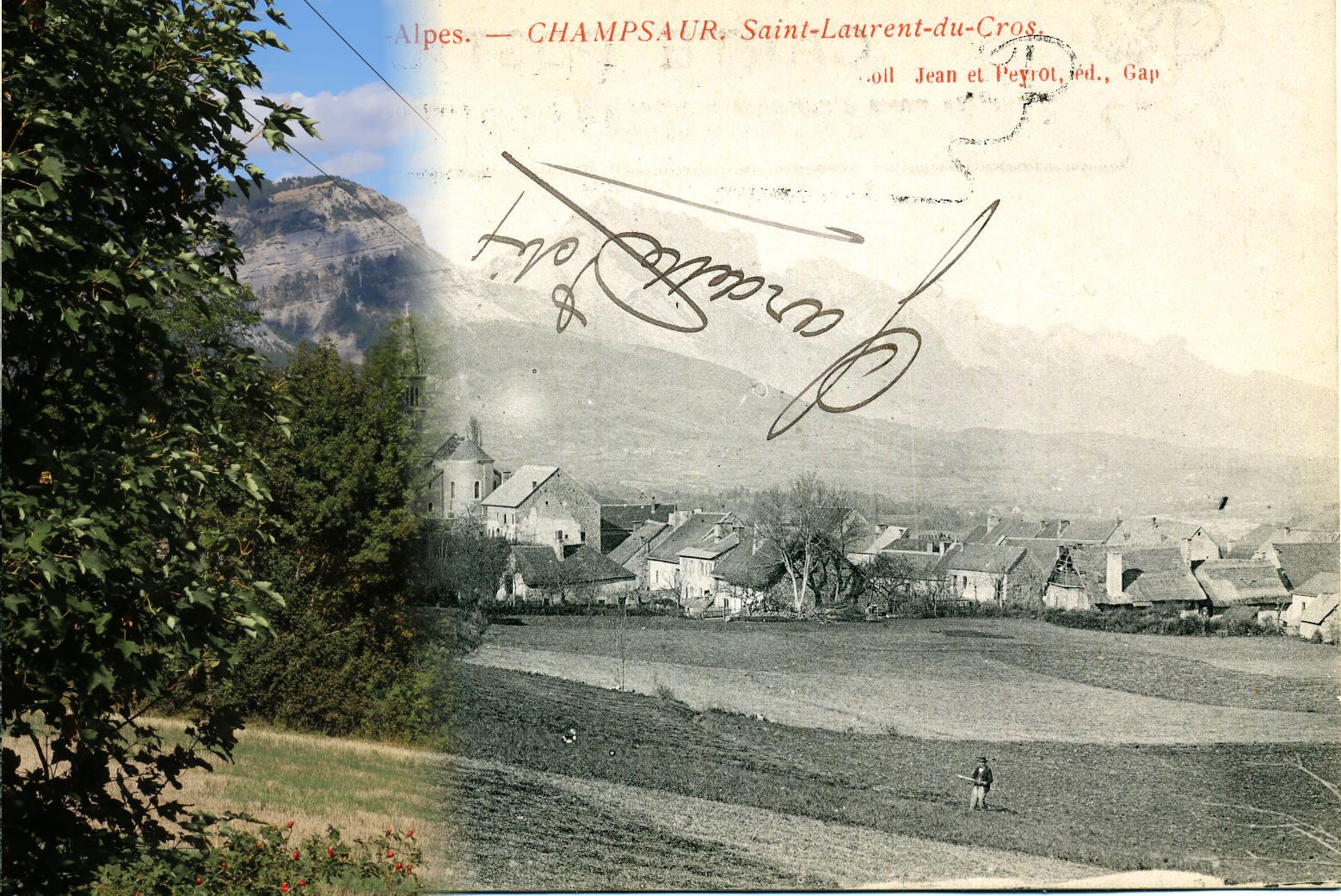 Village vue générale — montage
