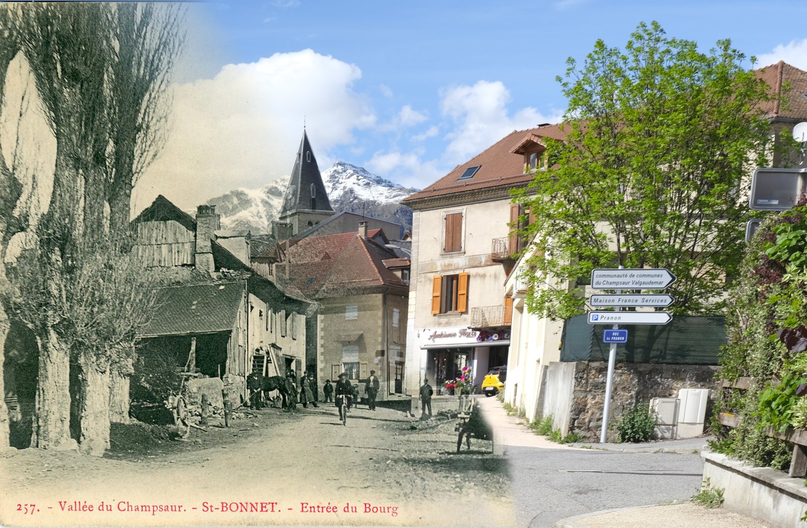 Entrée du Bourg — montage